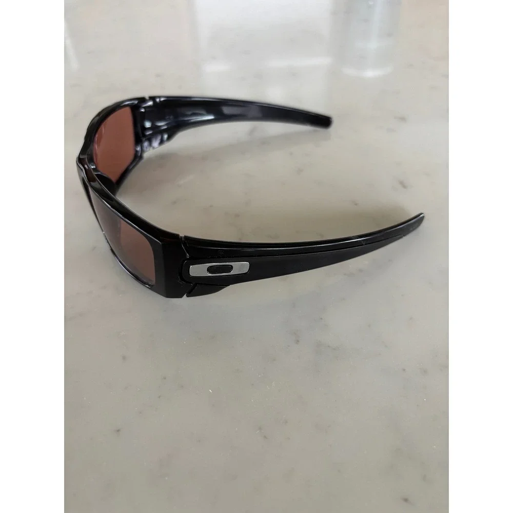 Oakley Sunglasses Polished Black Frame Rose Lens Wrap‎ Sport Mens
